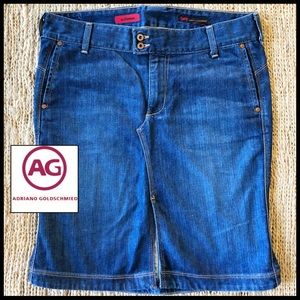 AG “The Demure” Classic Denim Skirt. Perfect.